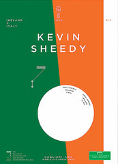 Republic of Ireland - Kevin Sheedy vs England 1990 Unframed