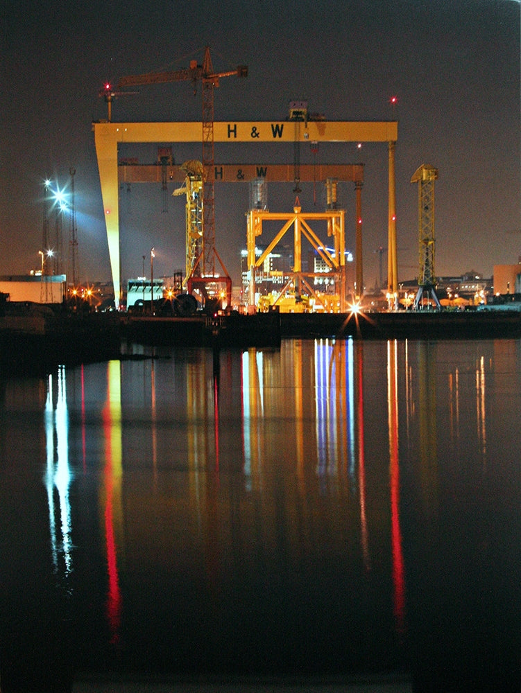 Belfast - Shipyard Silhouette Unframed