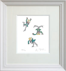 Quentin Blake Signed - Simpkin Silly Artist Proof White Scoop Frame