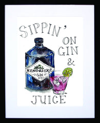 Drinks Gin - Hendricks Frame Black