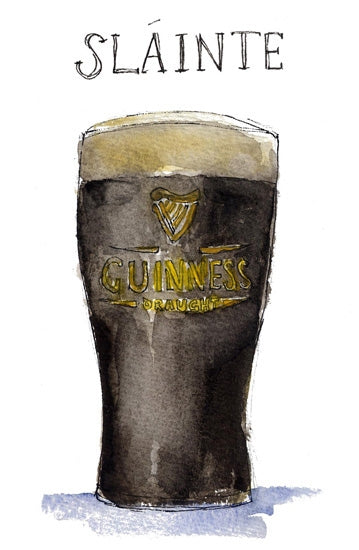 Drinks Stout - Guinness Slainte Unframed