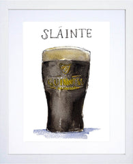 Drinks Stout - Guinness Slainte White Frame