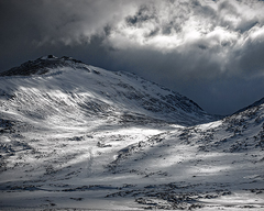 Snow on Slieve Bernagh Unframed