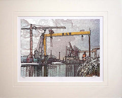 Belfast - Snow at the Yard Unframed 36X30