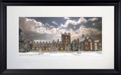 Belfast - Snowy Night Campbell College Frame Black Moulded 71X45