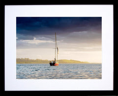 Solitary Sailboat Strangford Lough Framed