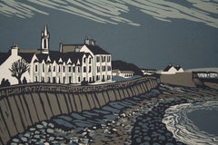 Linocut Print - Co Down South Promenade, Newcastle 2005