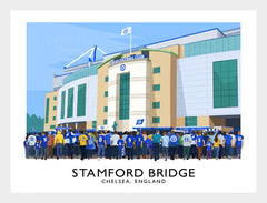 Sport - Football Stamford Bridge-40 x 30-White Box Frame (No Mount)