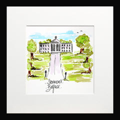 Stormont, Belfast Small Flat Black Frame