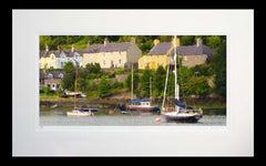 Co Down - Strangford Village By The Slip Flat Black Frame