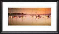 Co Down - Strangford Sunrise - Ltd Edition Flat Black Frame