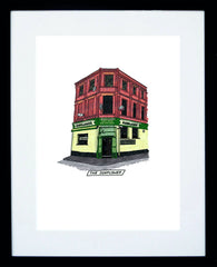 Pubs - The Sunflower - Black Box Frame (With Mount)