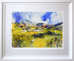 Print - Sunlit Valley Chunky White Frame