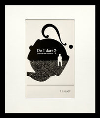 Postcard - T. S. Eliot Small Flat Black Frame