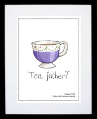 Father Ted - Christmas - Tea Father Black Frame