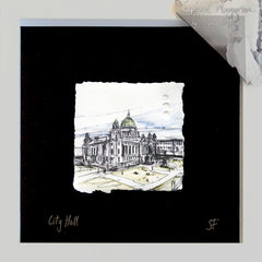 Memories - The City Hall Belfast Framed 16x16