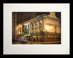 Belfast - The Crown Bar One Flat Black Frame