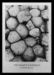 Belfast - The Giant's Causeway-50 x 70-Black Box Frame