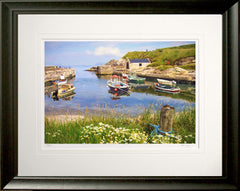 Co Antrim - The Harbour Ballintoy Frame Black Moulded 60x47.5