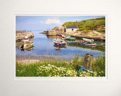 Co Antrim - The Harbour Ballintoy Unframed 60x47.5