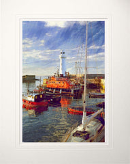 Co Down - The Lighthouse Donaghadee Unframed 60x47.5