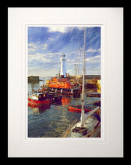 Co Down - The Lighthouse Donaghadee Flat Black Frame