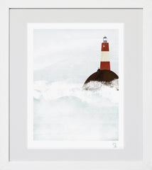 The Lighthouse Keeper White Frame