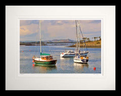 Co Down - Towards Scrabo From Whiterock Flat Black Frame