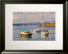 Co Down - Towards Scrabo From Whiterock Frame Black Moulded 60x47.5