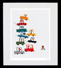 Traffic Jam Black Frame