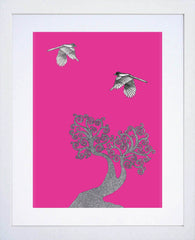 Two for Joy Pink White Frame