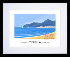 Co Down - Tyrella Frame Black 40x30 With Mount