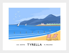 Co Down - Tyrella Frame White 40x30 No Mount