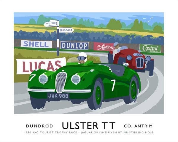 Sport - Ulster TT Jaguar XK120 Unframed 40x30