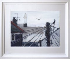 Print - View Towards Lighthouse Framed