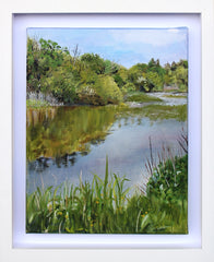 View From River Path 1 - Framed