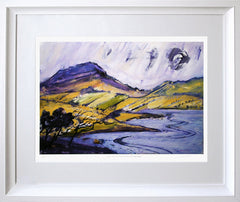 Print - View Towards Muckish Mountain Donegal Chunky White Frame