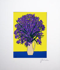 Violet Irises Unframed