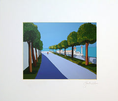 Walking Down The Avenue Unframed 15.5 x 12