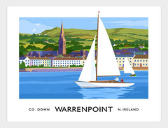 Co Down - Warrenpoint Frame White 40x30 No Mount