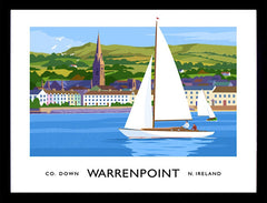 Co Down - Warrenpoint Frame Black 40x30 No Mount