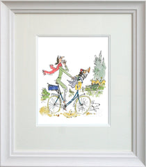 Signed Quentin Blake - What This Bike Needs Framed