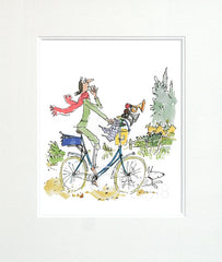 Signed Quentin Blake - What This Bike Needs Unframed