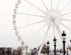 Paris In White - Big Wheel Unframed