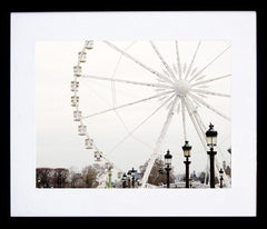 Paris In White - Big Wheel Framed