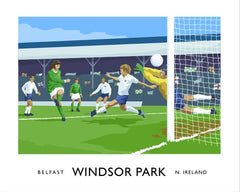 Belfast - Windsor Park Unframed 40x30