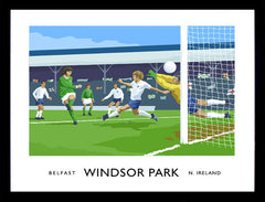 Belfast - Windsor Park Frame Black 40x30 nomount