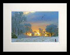 Other - Winter Sunset Flat Black Frame