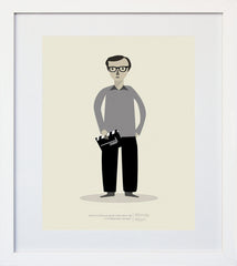 Woody Allen White Frame