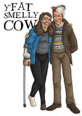 Father Ted - John and Mary - Smelly Cow - Unframed